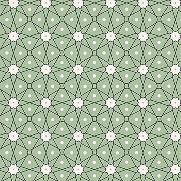 TISSU COTON  CERAMIK VERT D'EAU