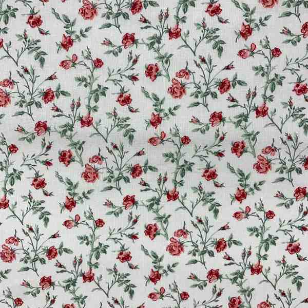 TISSU COTON GRACE ROSE