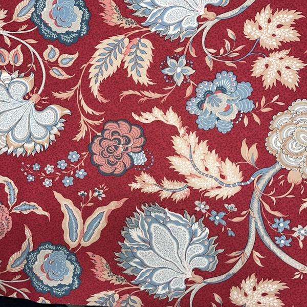 TISSU BACHETTE JAIPUR ROUGE