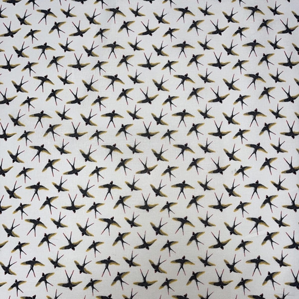 TISSU COTON HIRONDELLE BLANC