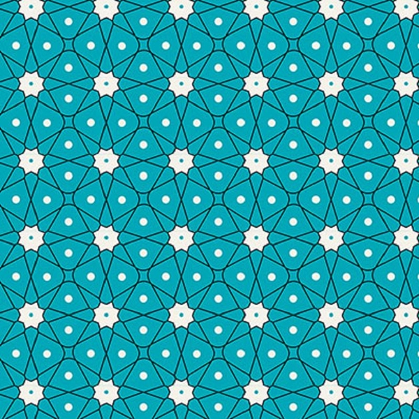 COUPON COTON ANAIS TURQUOISE 1M50 X 1M40