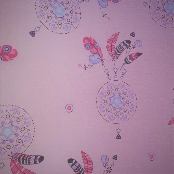 COUPON COTON REVERIE ROSE 1M50 X 1M40