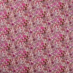 VOILE DE COTON OEKO-TEX FLEUR DIGITAL ROSE