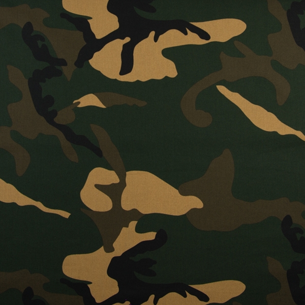 TISSU COTON POPELINE IMPRIME CAMOUFLAGE
