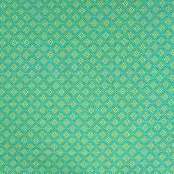 TISSU COTON IMPRIMÉ GÉOMÉTRIQUES LOSANGES VERT