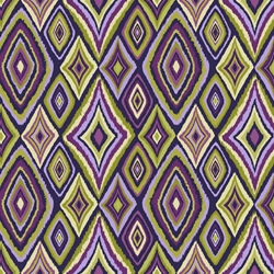 TISSU VISCOSE TWILL LOSANGE VIOLET VERT