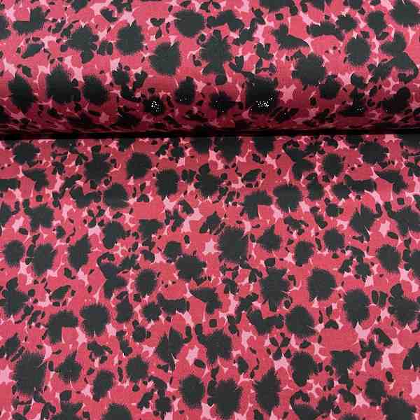 TISSU SATIN COTON ECLAT ROUGE FONCE