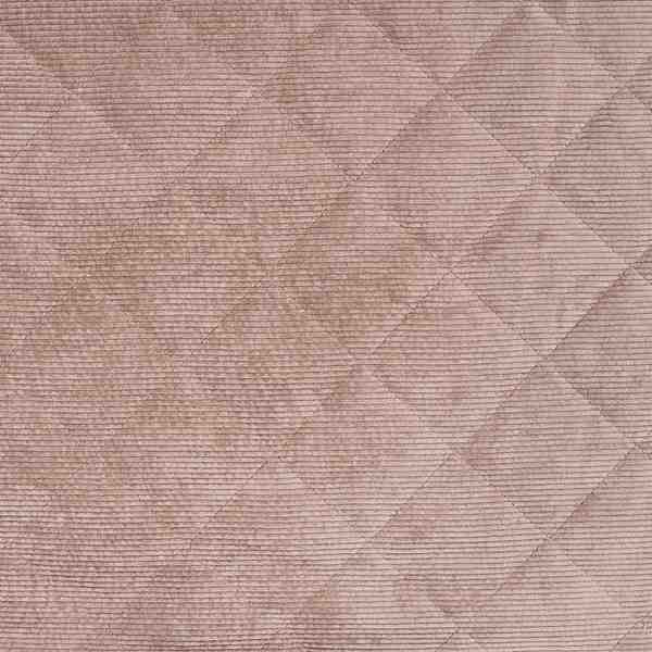 TISSU VELOURS TAUPE MATELASSE ENVERS NATUREL