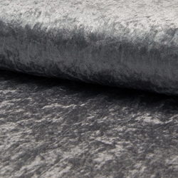 TISSU JERSEY PANNE DE VELOURS GRIS ARGENT