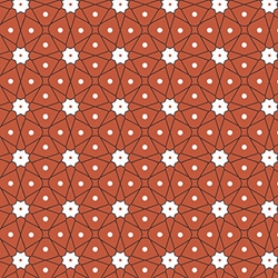 TISSU COTON ENDUIT CERAMIK TERRACOTTA