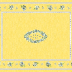 TISSU COTON NAPPE VALENSOLE JAUNE  1.60m X 2.04m