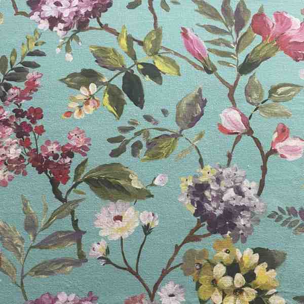 TISSU TOILE BACHETTE ETAMINES BLEU EMERISE 