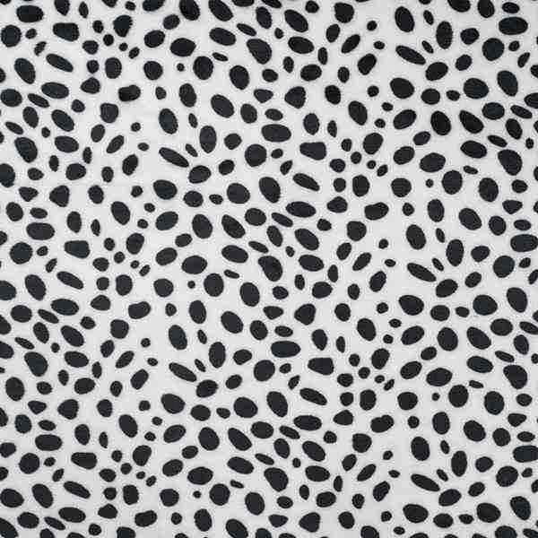 TISSU POLAIRE TOUT DOUX IMPRIME DALMATIEN