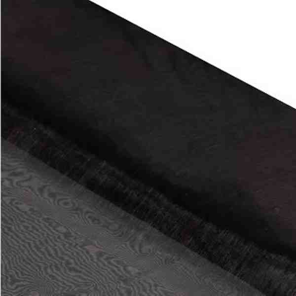 TISSU ORGANZA CRISTAL NOIR