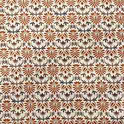 TISSU COTON IMPRIMÉ INDIENNE FLEURS SOLAIRE