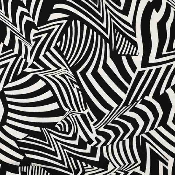 TISSU JERSEY VISCOSE PEU DE ZEBRE NOIR ET BLANC