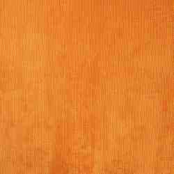 TISSU VELOURS COTELE ORANGE COGNAC